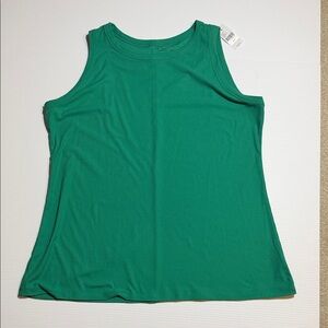 Brand new: Lane Bryant— Sleeveless Ribbed Tank Top - Green